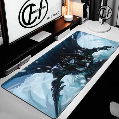 World of Warcraft Lich King -hiirimatto PC HD anime -pelitarvikkeet näppäimistöhiirimatto kannettavalle XXL-pelikaapin pöytämatto matto
