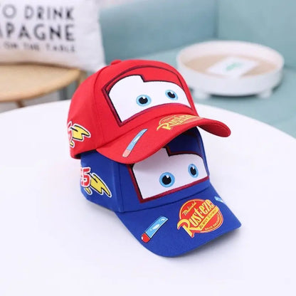 Lightning McQueen spring, autumn and summer children's hat cartoon Cars peaked hat sun protection casual baseball cap gift