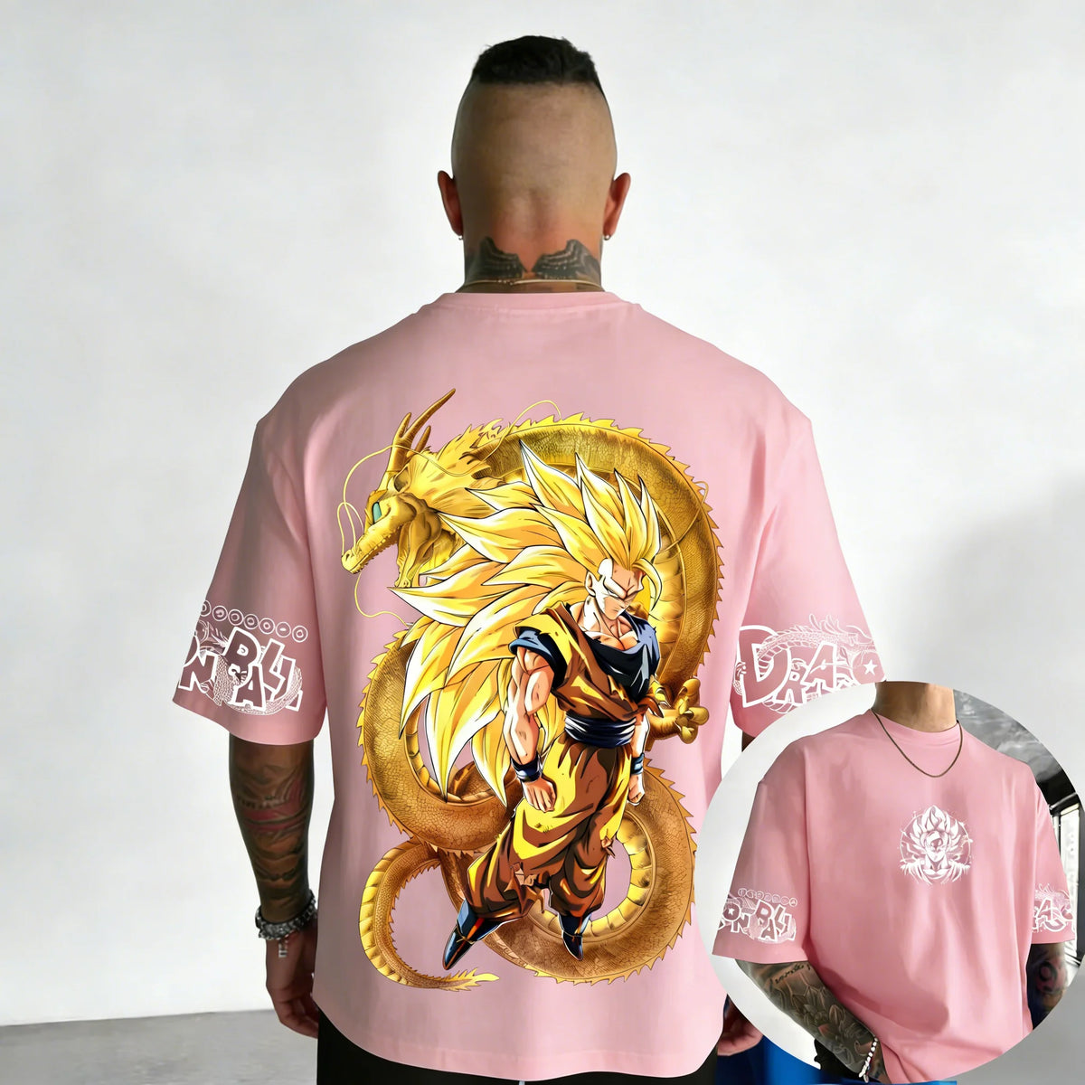 Koszulka bawełniana z motywem anime Dragon Ball – Super Saiyan 3, model wspólnej marki, damska i męska, nowa letnia, luźna, codzienna, w dużym rozmiarze, z krótkim rękawem