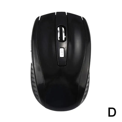 Ratón inalámbrico óptico 2.4GHz con receptor USB para gaming, 6 botones, para ordenador PC, portátil y accesorios