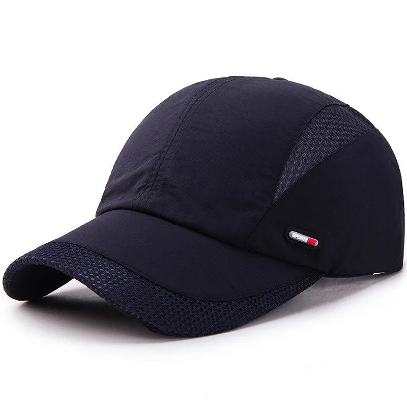 Summer Outdoor Sports Quick-Drying Mesh Baseball Cap Yuda Men Cap Simple Solid Color Hat