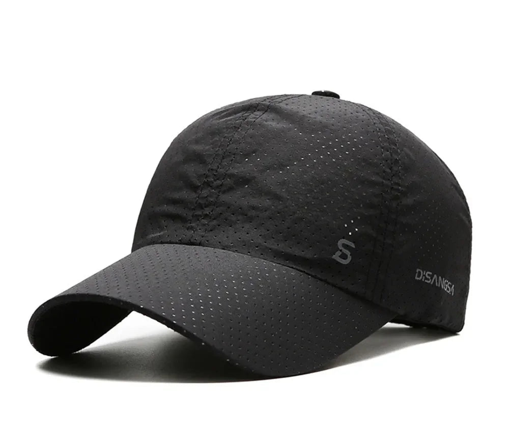 Men Women Mesh Moisture-Waging Quick Dry Baseball Cap Male Summer Female Originality Adjustable Breathable Sun Visor Fishing Hat