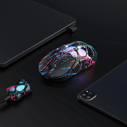 GravaStar Mercury X Pro Tri-Mode Wireless Gaming Mouse, 8K Receiver, Magnesium Alloy Lightweight, Long Battery Life, RGB  Gaming