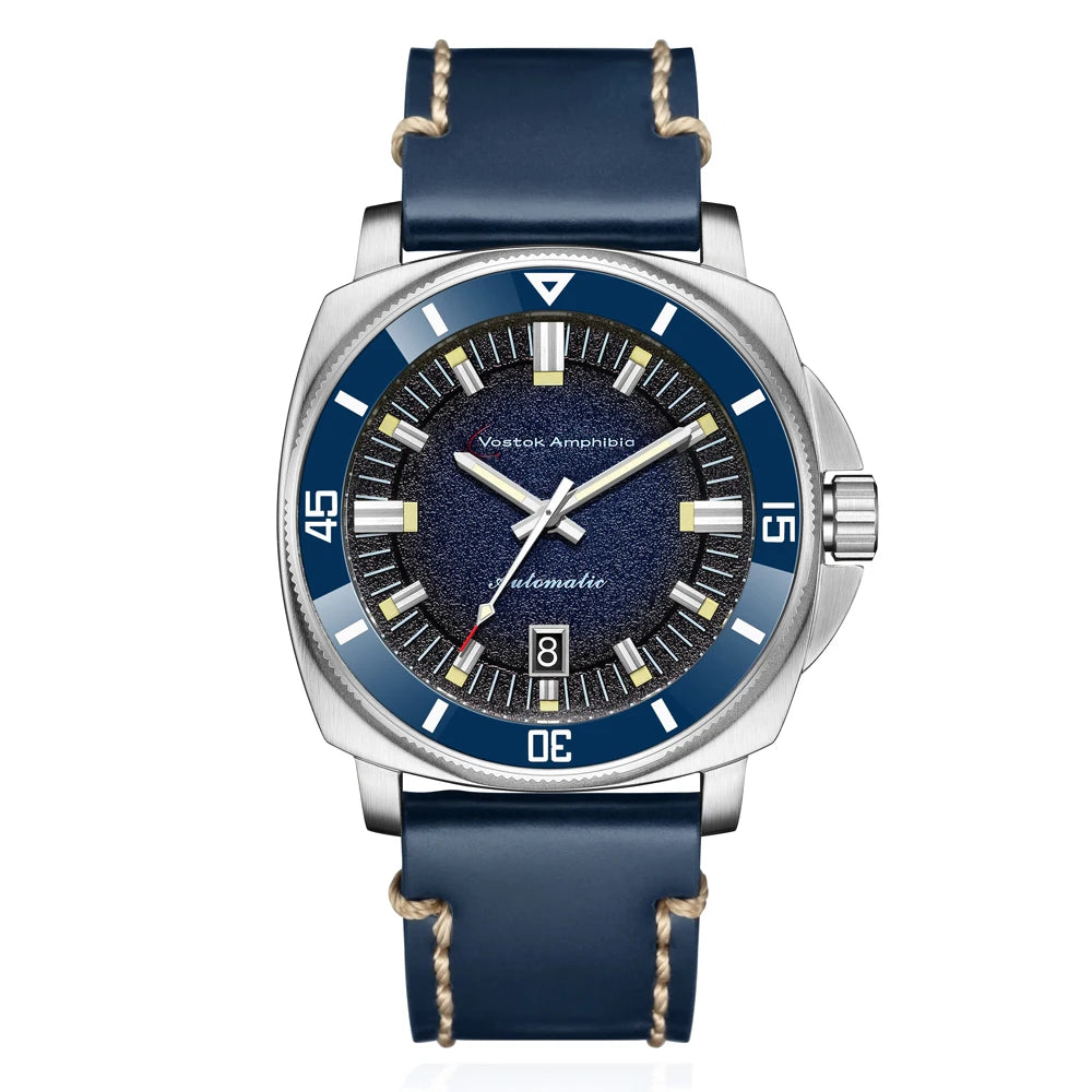 Vostok Amphibia Automatic Watches Men Mechanical NH35  Sapphire Steel Luxury Big Case Timepieces Clock Male Branded Hour Uhr