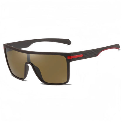 Oversized Square Fashion Sunglasses Monolithic UV400 Lens for Driving Vacation Daily Unisex Retro Shield Classic Elegance