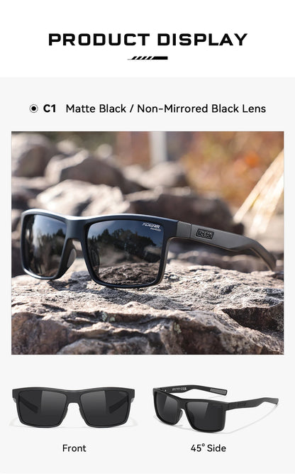 KDEAM Oversized Men's Sunglasses Polarized TR90 Big Size Sun Glasses Width 160mm Protective Case Included KD0737 MAX