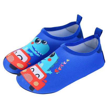 Sapatos aquáticos macios e dobráveis para rapaz e rapariga, para praia, verão, atividades ao ar livre, caminhar na água, natação, surf e mar, de secagem rápida