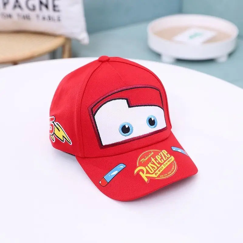Lightning McQueen spring, autumn and summer children's hat cartoon Cars peaked hat sun protection casual baseball cap gift