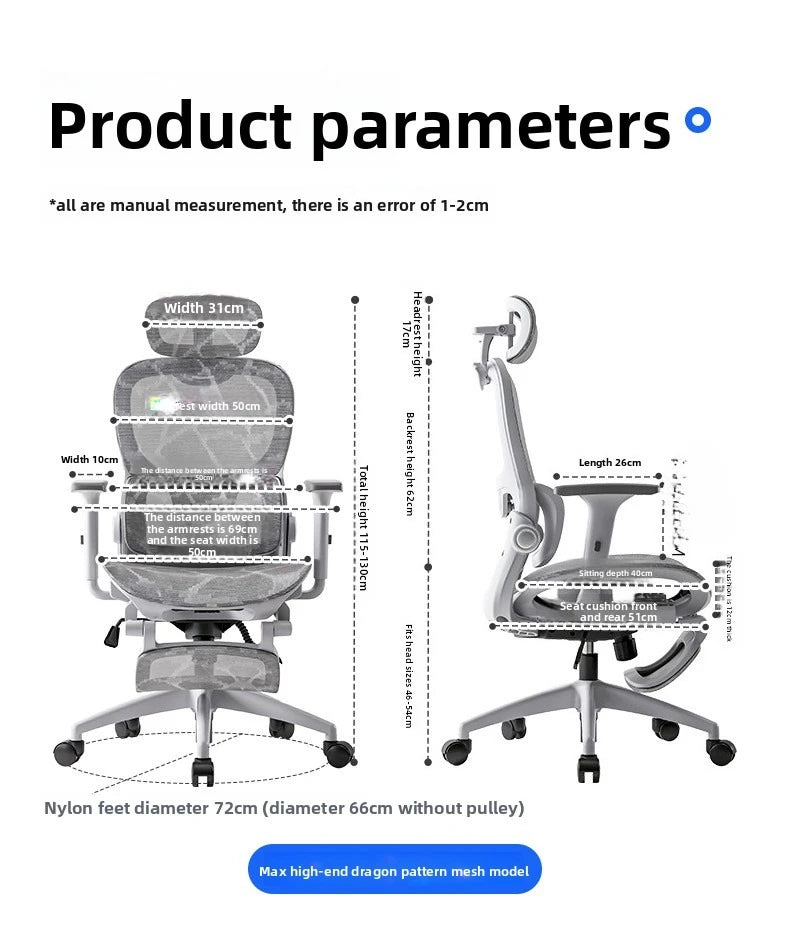 Multi-functional Chair Office Chair Computer Chair Recliner Chair Nap Ergonomic Chair Swivel Chair E-sports Chair