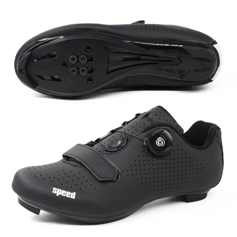 New Unisex Pedal Cycling Shoes, Flat Shoes Suitable for Mountain Sports, Pedal Self-Locking Cycling Shoes, Breathable Cycling Shoes