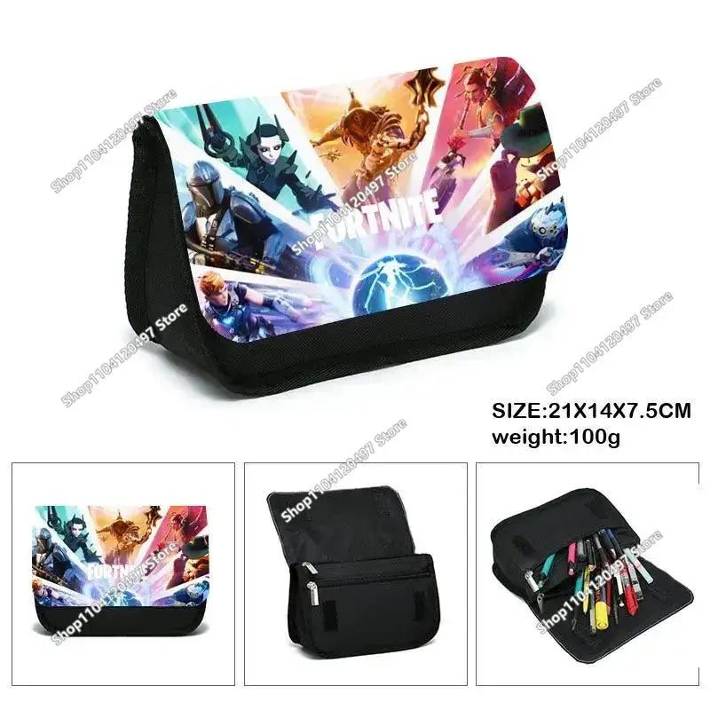 Fortnite Student Pencil Case Large Capacity Pencil Case Kids Toys Pen Bag School Supplies Stationery Pouch Boys Game Gifts