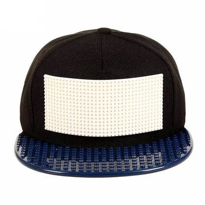Karikatūrinės „Patchwork“ beisbolo kepurės, „DIY“ blokai, „Snapback“ kepurės, hiphopo kepurės vyrams ir moterims, nuimami „Pixels“ elementai, „Dad Hats“ kepurės, kepurės vaikams ir suaugusiems