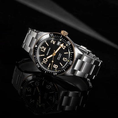 SEESTERN Diver Men Watch Automatic Mechanical Wristwatches NH35 Movement Ceramic Bezel 20Bar Waterproof Sapphire Luminou S434-2