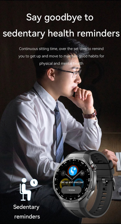 LAXASFIT 2026 New Smart Watch Men's 1.52 HD Screen Bluetooth Talk Heart Rate Monitor Men Women NFC Outdoor Sports Smart Watch