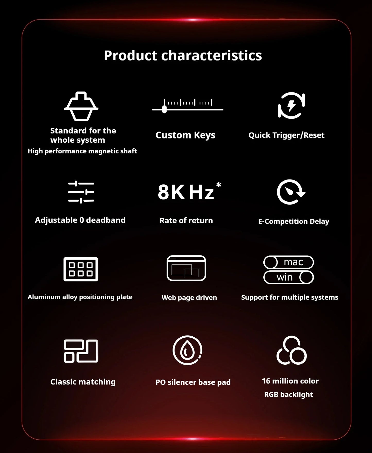 FGG MAD60 Gaming RGB Magnetic Axis Keyboard Game Dedicated Full Key Hot Swap Quick Response Entry Level Custom Gaming Keyboard