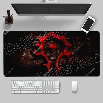 World Of Warcraft 90x40 suuri pelihiirimatto, pelipöydän alusta, Csgo-pelialusta, luonnonkumimatto, grande gamer XXL -tietokoneen hiirimatto