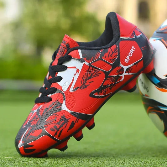 New Men Kids Soccer Shoes Cleats Ultralight Non-Slip Grass Adult Professional Football Boots Boys Training Shoes Drop Shipping
