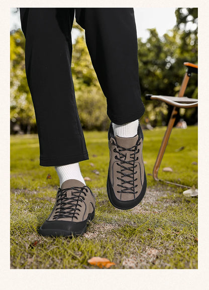 2026 nye brede herresko – minimalistiske barfodssneakers til vandring, zero drop-løbesko, udendørs sneakers med bred tåboks og skridsikker sål