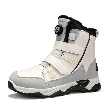 Bottes de neige imperméables pour hommes, chaussures d'extérieur d'hiver, semelle intermédiaire chaude avec antidérapantes, résistantes à l'abrasion, 2025
