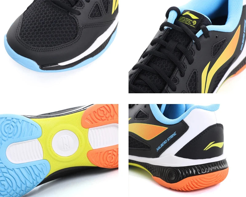 Li-Ning Unisex HALBERD STRIKE Badminton Shoes Breathable Comfortable LiNing Men Women Training Sneakers AYTV021