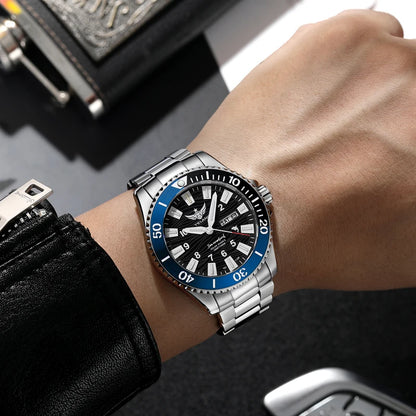Yelang V1217 300m Diving Solar Watch Japan VS43 Swiss Super Luminous Water Ghost Waterproof Top Sapphire Aluminum Bezel Reloj