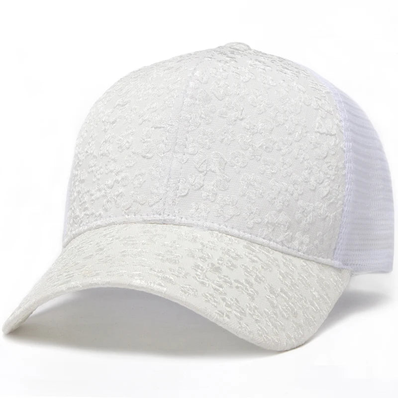 CNTANG 2024 New Print Mesh Caps Fashion Women Baseball Cap Summer Outdoor Casual Sun Hat For Female Hip Hop Girls Snapback