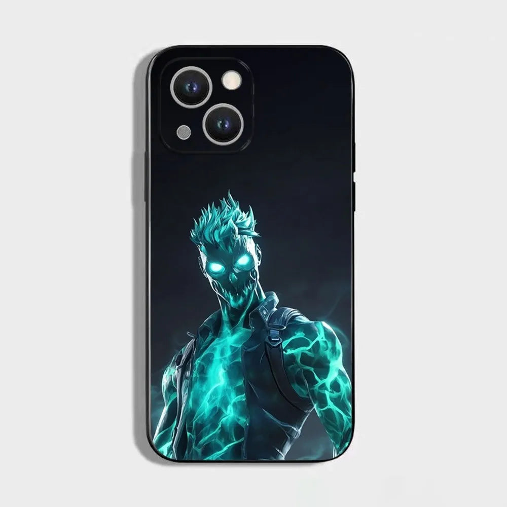 R-Royales F-Fortnites Phone Case For iPhone 16,15,14,13,12,11 Plus, Pro Max, XS, X, XR, SE, Mini, 8, 7, Soft Silicone Black Cover
