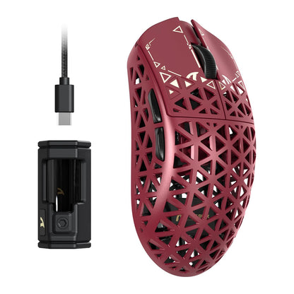Mouse de gaming wireless ATTACK SHARK R5 Ultra 8K din fibră de carbon, cu senzor 42000 DPI-PAW3950 MAX - ultra-ușor, 39g, pentru Win/Mac