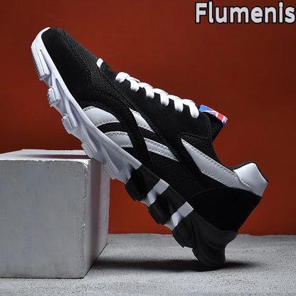 men's and women's running shoes breathable casual sneakers anti-slip vibration comfortable walking shoes 38-46