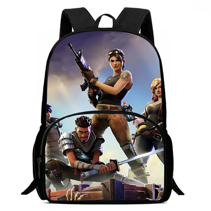 Classic Game FortniteS kinderrugzakken voor jongens en meisjes, verjaardagscadeau voor studenten en kinderen, schooltassen met grote capaciteit, duurzame campingrugzak