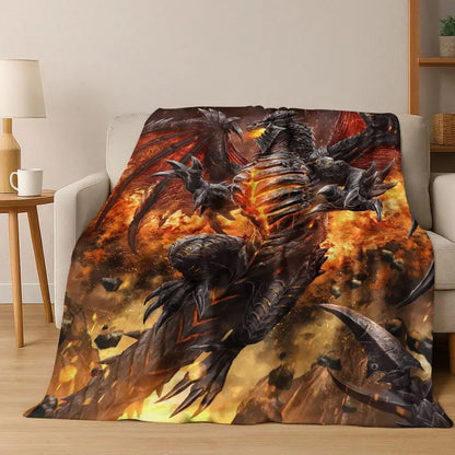 Coperta in flanella WOW World of Warcraft Arthas Demon Illidan Sylvanas, plaid morbido e confortevole per casa, camera da letto, letto, divano, copridivano, idea regalo