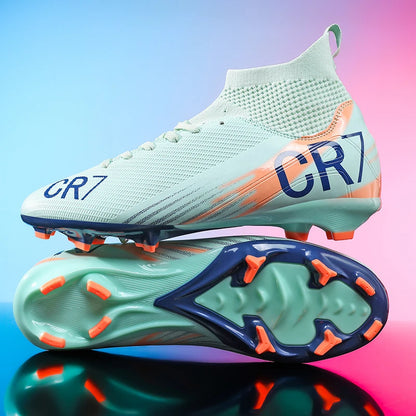 Nouvelles chaussures de football pour hommes, chaussures de soccer de haute qualité, crampons, chaussures de futsal professionnelles pour femmes, vente chaude, baskets unisexes ultra-légères TF/FG