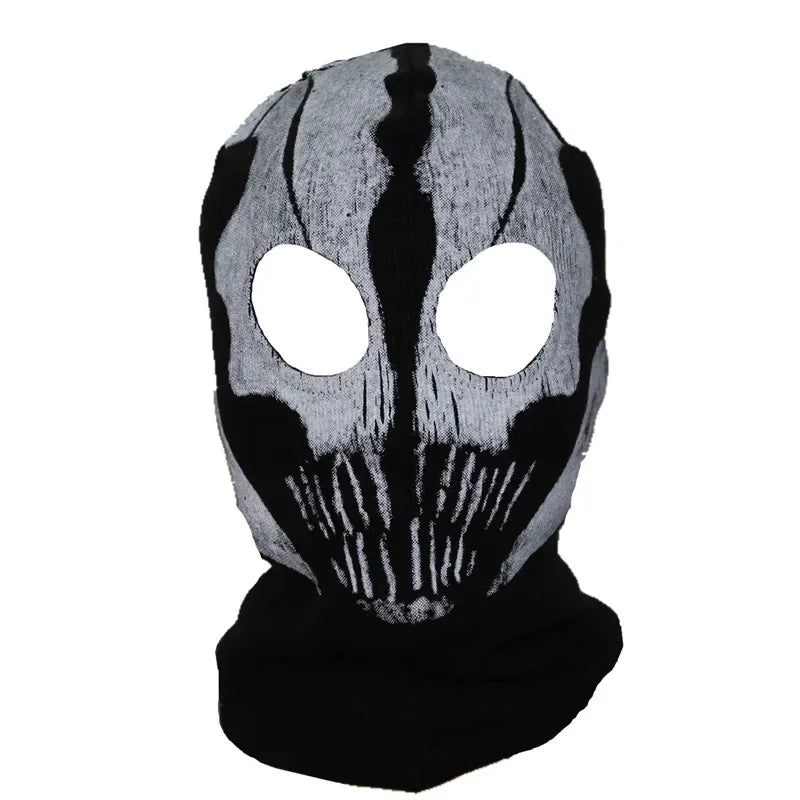 Unisex Ghost Print Skull Motorcycle Face Mask War Game Call Of Duty MWII 2022 COD Ghost Simon Riley Balaclava Mask For Adult