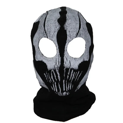 Unisex Ghost Print Skull Motorcycle Face Mask War Game Call Of Duty MWII 2022 COD Ghost Simon Riley Balaclava Mask For Adult