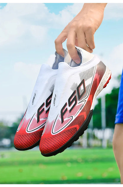 Chaussures de Football originales professionnelles pour hommes, confortables, de haute qualité, bottes de Football rapides pour entraînement, chaussures de Football ultralégères