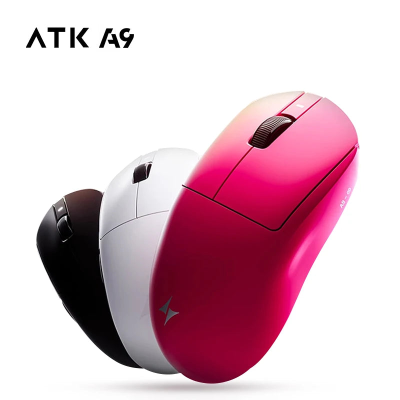 ATK Dragonfly A9 Ultra trådløs gamingmus PAW3950 ultralet tri-mode ergonomisk e-sports FPS-mus til gamere A9 SE Plus