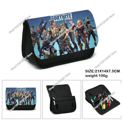 Fortnite Student Pencil Case Large Capacity Pencil Case Kids Toys Pen Bag School Supplies Stationery Pouch Boys Game Gifts
