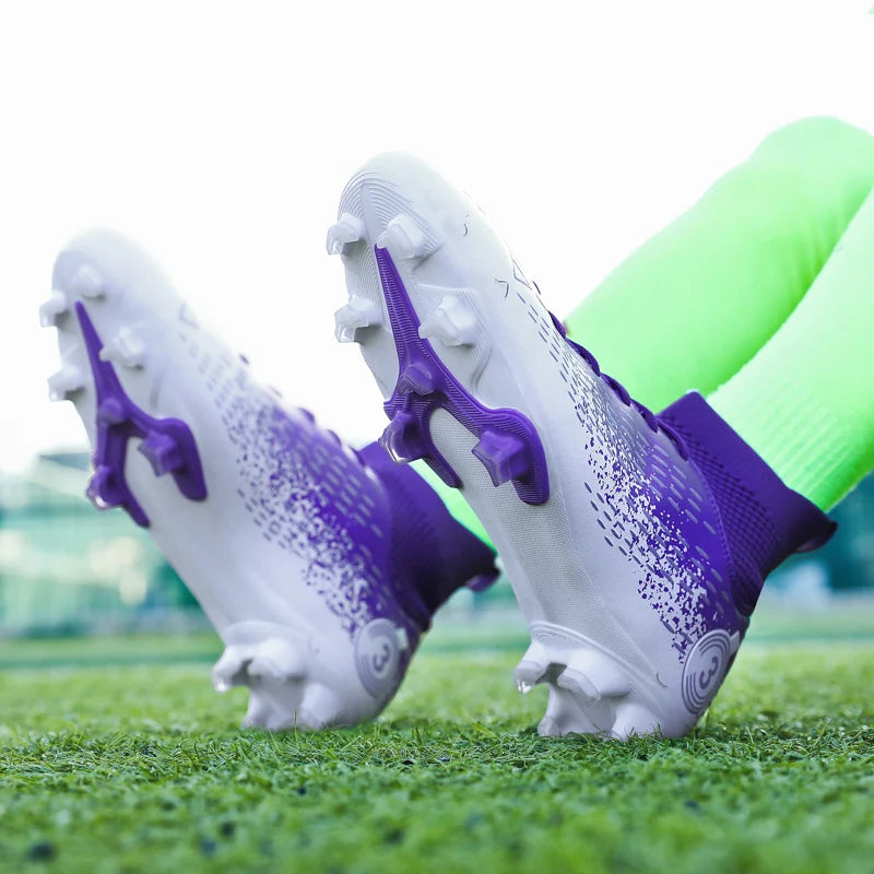 Talla 31-45 Zapatillas de fútbol para hombre, botas de fútbol para mujer, tacos de fútbol para niños, zapatillas de entrenamiento para adolescentes, calzado deportivo transpirable