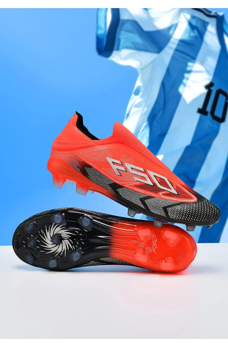 Chaussures de Football originales professionnelles pour hommes, confortables, de haute qualité, bottes de Football rapides pour entraînement, chaussures de Football ultralégères