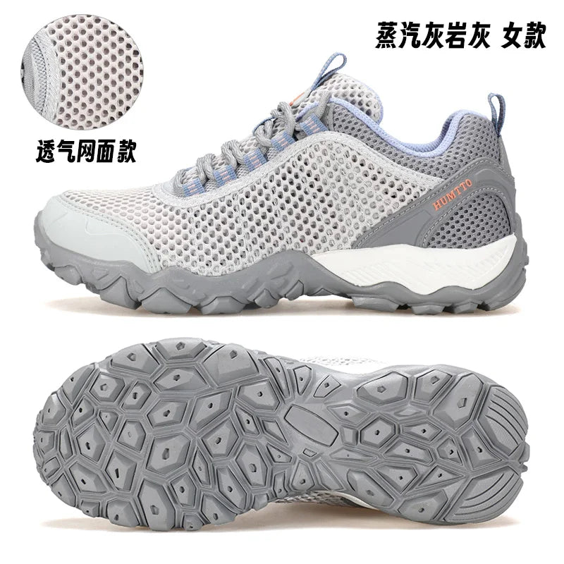 HUMTTO Hiking Shoes Men Breathable Outdoor Sports Climbing Shoes Hunting Shoes Women Trekking Sneakers Ankle Boots Tactical Shoe