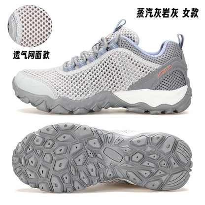 HUMTTO Hiking Shoes Men Breathable Outdoor Sports Climbing Shoes Hunting Shoes Women Trekking Sneakers Ankle Boots Tactical Shoe