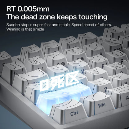 ATTACK SHARK R82 HE 75% Magnetic Keyboard 8000Hz Rapid Trigger 0.005mm RT 0.08ms Latency RGB Wired Gaming Keyboard
