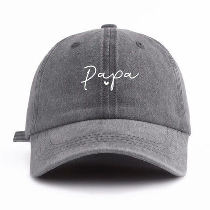 1 vnt. „PAPA Print“ išplauta beisbolo kepurė, klasikinė, kasdieninė, retro stiliaus, reguliuojama, lengva, apsauganti nuo saulės, universali vairuotojo kepurė, skirta kasdieniam nešiojimui