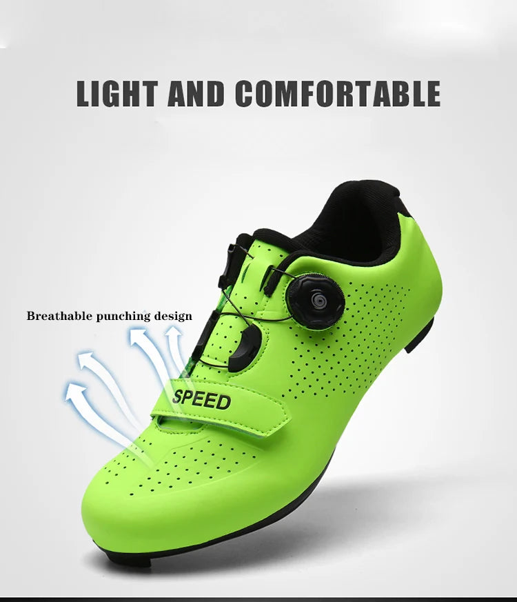 New Unisex Pedal Cycling Shoes, Flat Shoes Suitable for Mountain Sports, Pedal Self-Locking Cycling Shoes, Breathable Cycling Shoes