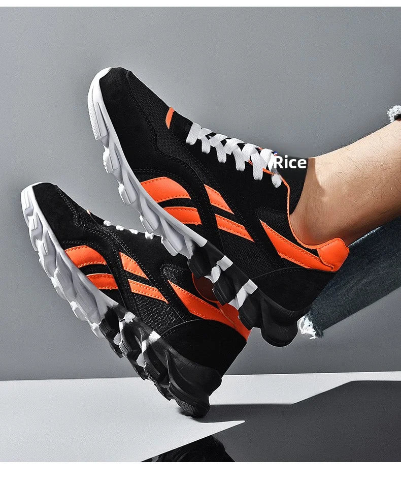 men's and women's running shoes breathable casual sneakers anti-slip vibration comfortable walking shoes 38-46