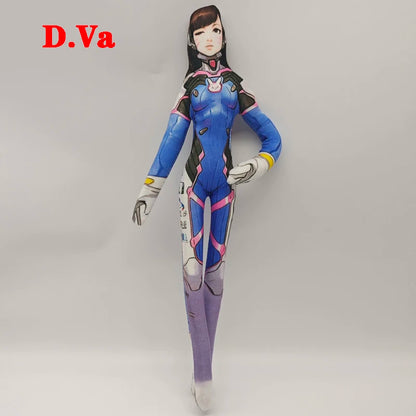 26cm pluszowa figurka z elastycznym drutem do różnych pozycji – Overwatch D.Va / Doomfist / Genji / Widowmaker, pluszowa lalka коллекkcjonerska