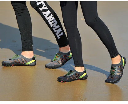 Pánské aqua boty do vody a na plavání, dámské tenisky, dětské barefoot boty pro chlapce, plážové sandály, rychleschnoucí obuv k řece, moři, potápění a do posilovny