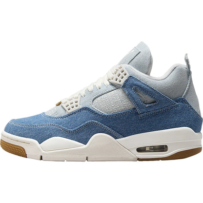 Nike äkta JORDAN stötdämpande mid-top basket skor i denim för damer med luftkudde IB6716-100