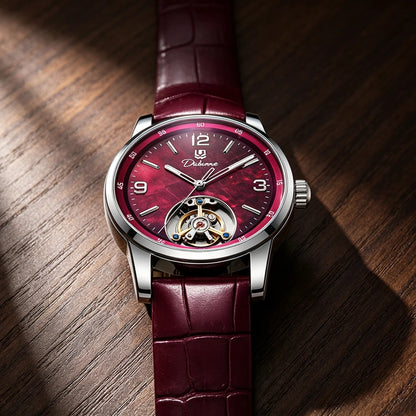 Relógio Tourbillon Masculino, Desportivo, Automático, Mecânico, Estanque – Relógio de pulso de luxo de marca de gama alta