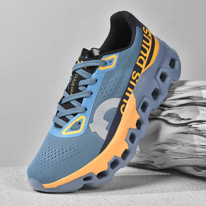 Men's Running Shoes Off-Road Cushioning Jogging Non-Slip Breathable Mesh Luxury Outdoor Couple Trainer Race Sneakers